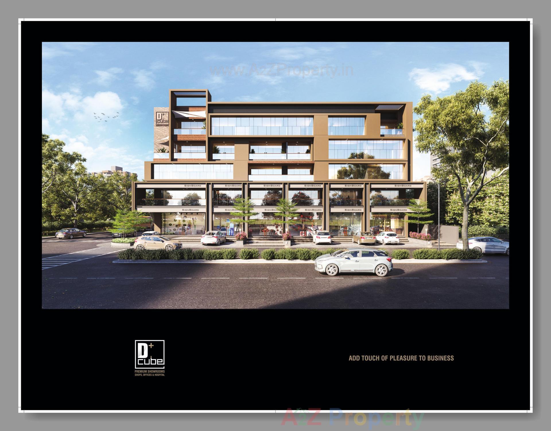 3D Elevation of real estate project D Plus Cube located at Mehsana, Mehsana, Gujarat