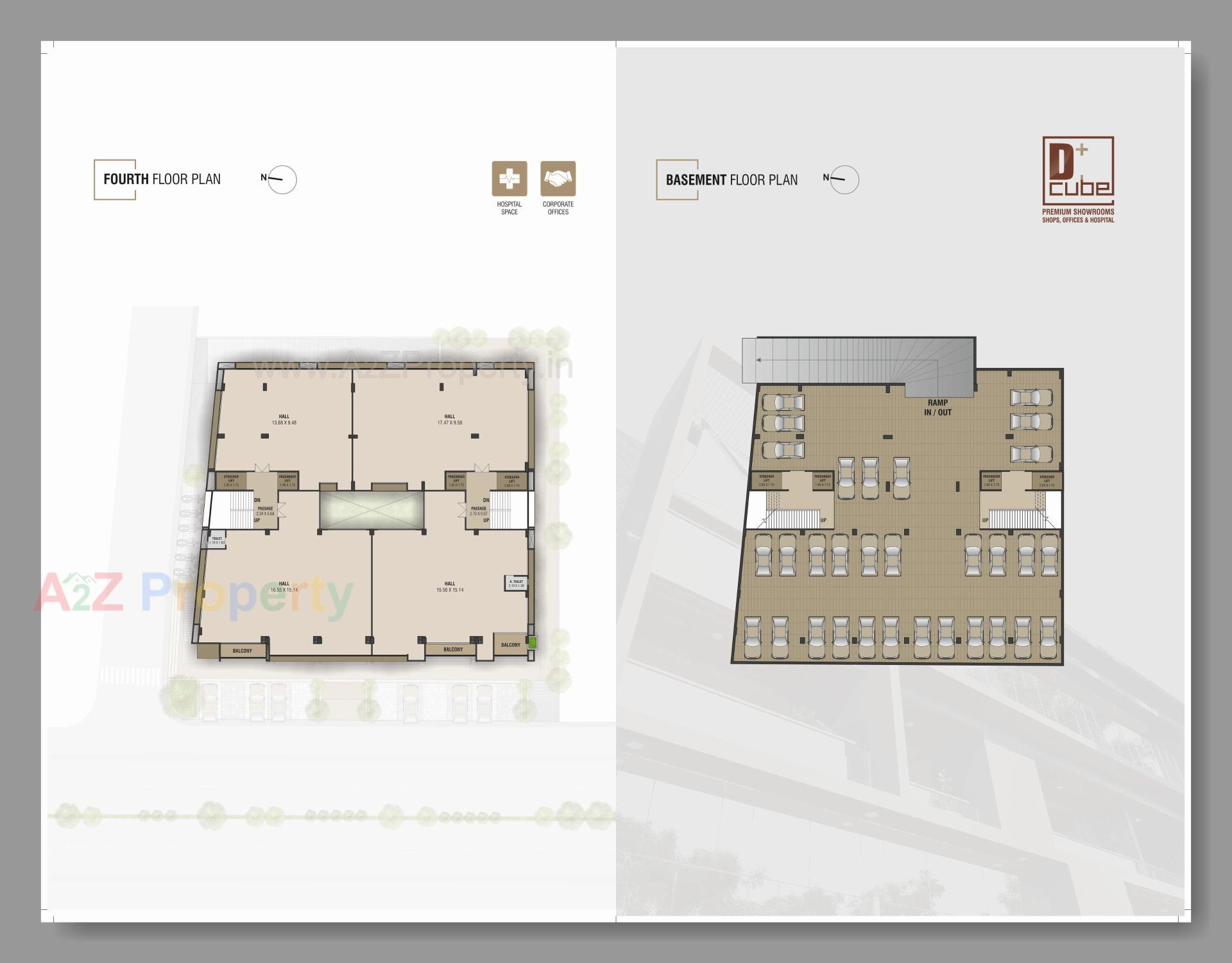 Layout of real estate project D Plus Cube located at Mehsana, Mehsana, Gujarat