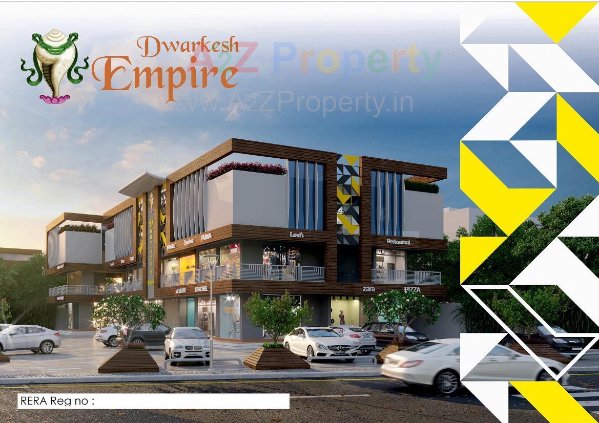 3D Elevation of real estate project Dhwarkesh Empire located at Visnagar, Mehsana, Gujarat