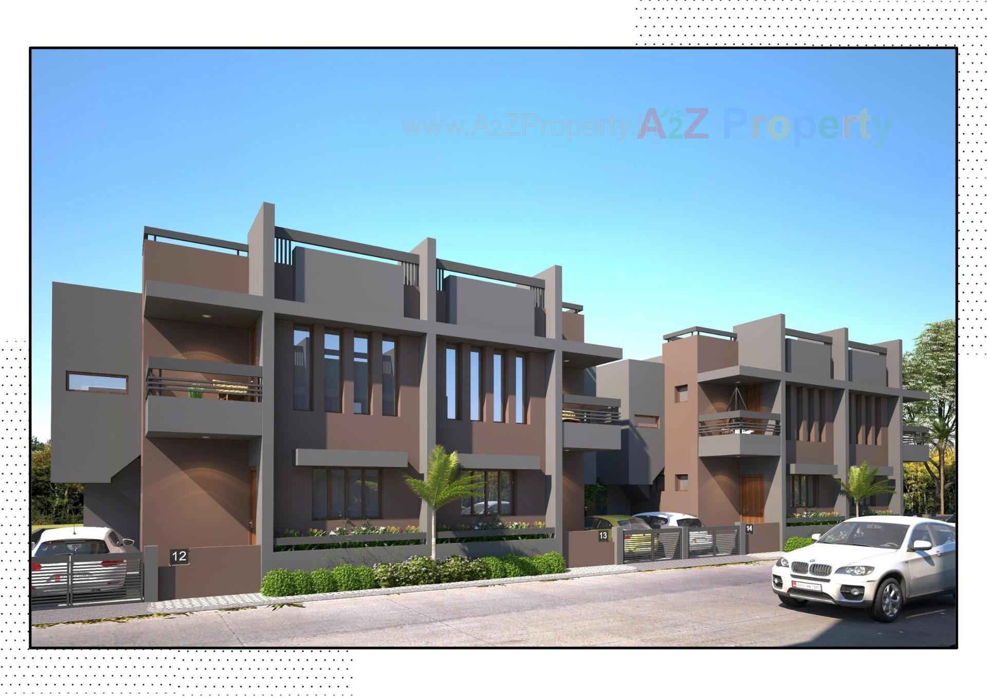 3D Elevation of real estate project Elite Homes located at Nagalpur, Mehsana, Gujarat