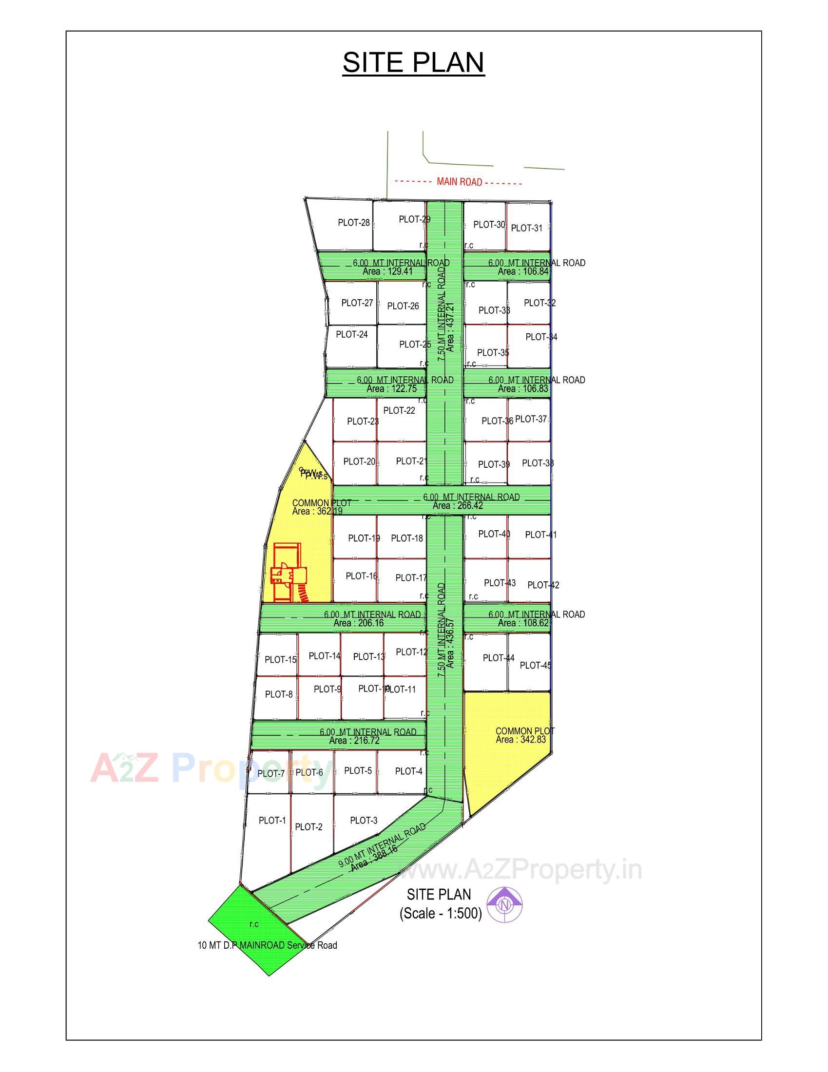 Layout of real estate project Elite Homes located at Nagalpur, Mehsana, Gujarat