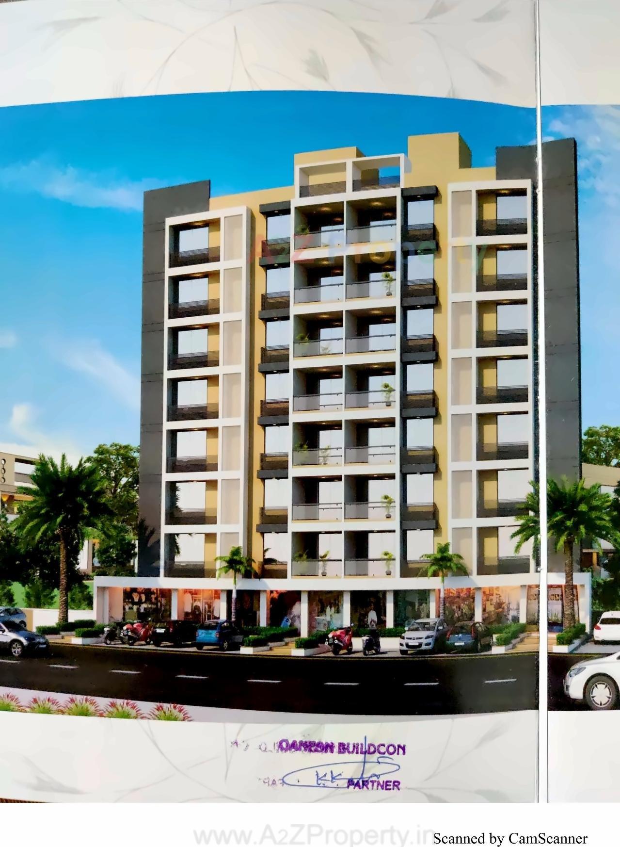 3D Elevation of real estate project Golden Triangle located at Kadi, Mehsana, Gujarat
