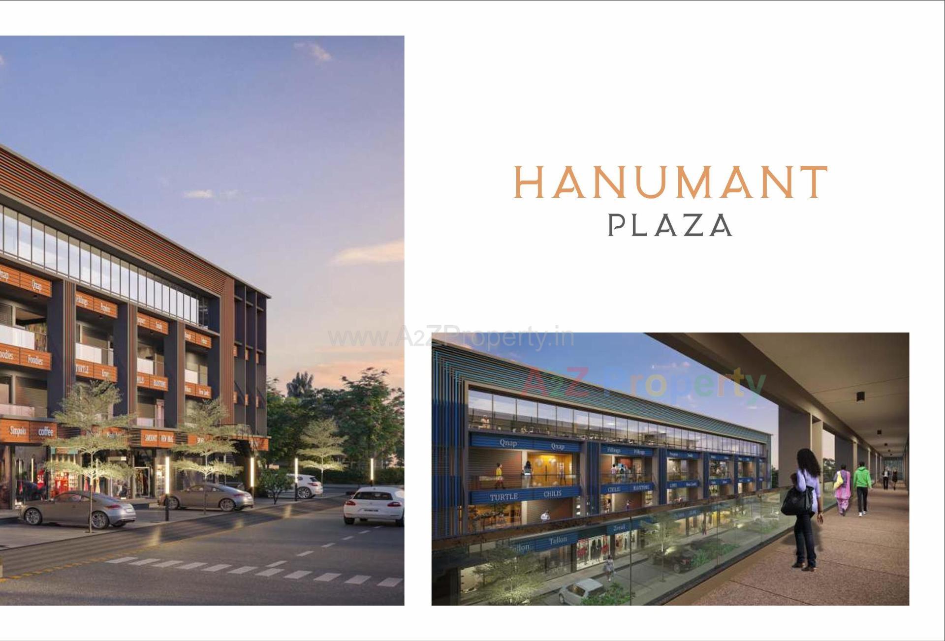 3D Elevation of real estate project Hanumant Plaza located at Kadi, Mehsana, Gujarat