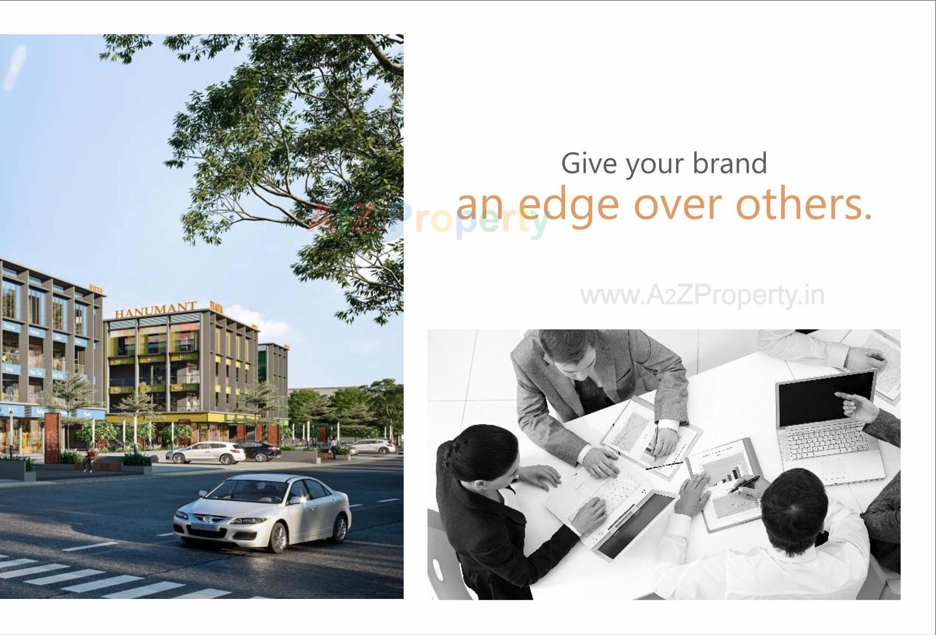 3D Elevation of real estate project Hanumant Plaza located at Kadi, Mehsana, Gujarat