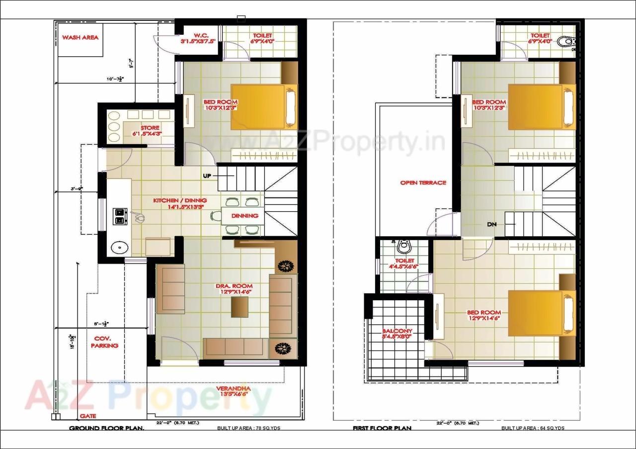 Layout of real estate project Harsiddhi Bunglows located at Mehsana, Mehsana, Gujarat