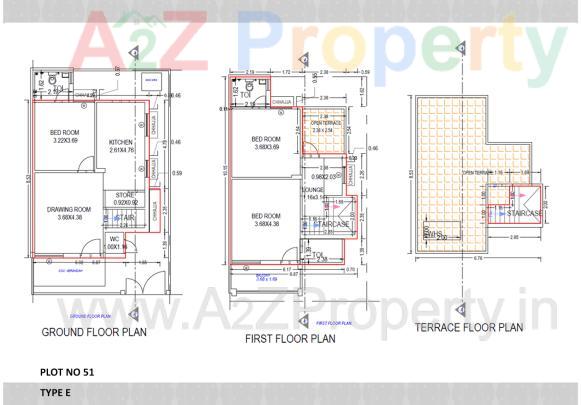 Layout of real estate project Harsiddhi Palace located at Kadi, Mehsana, Gujarat