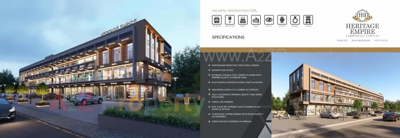 3D Elevation of real estate project Heritage Empire located at Visnagar, Mehsana, Gujarat