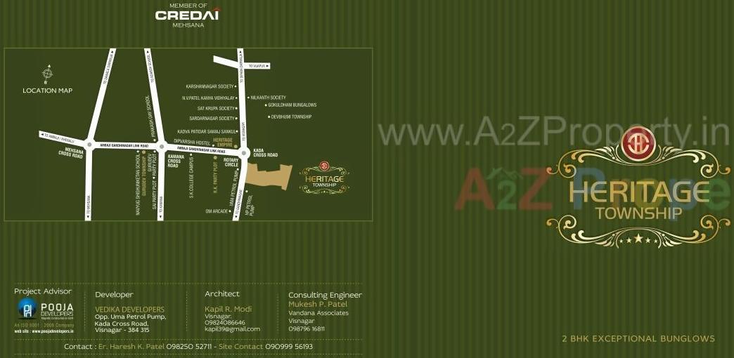  of real estate project Heritage Township located at Visnagar, Mehsana, Gujarat