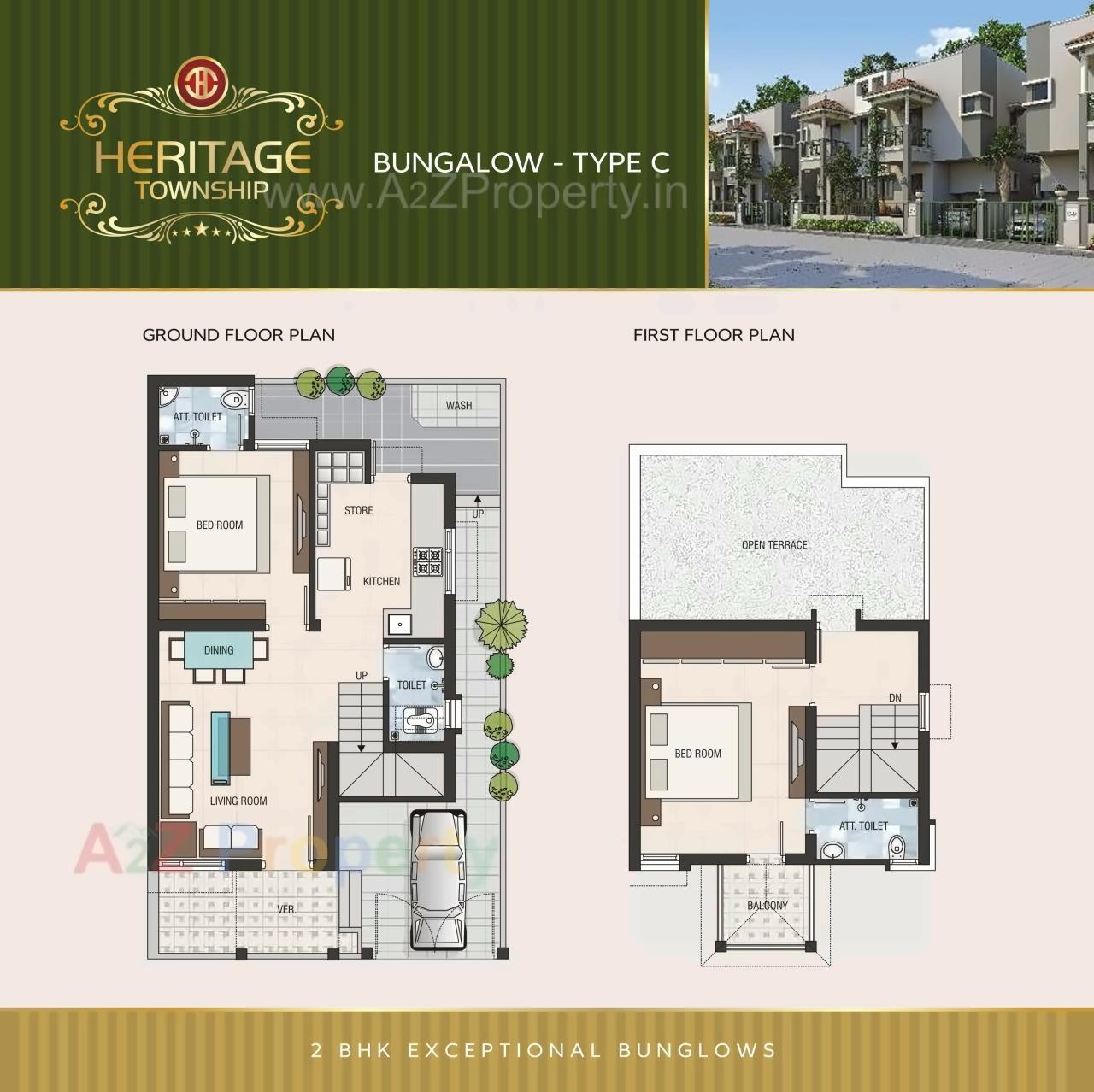 Layout of real estate project Heritage Township located at Visnagar, Mehsana, Gujarat