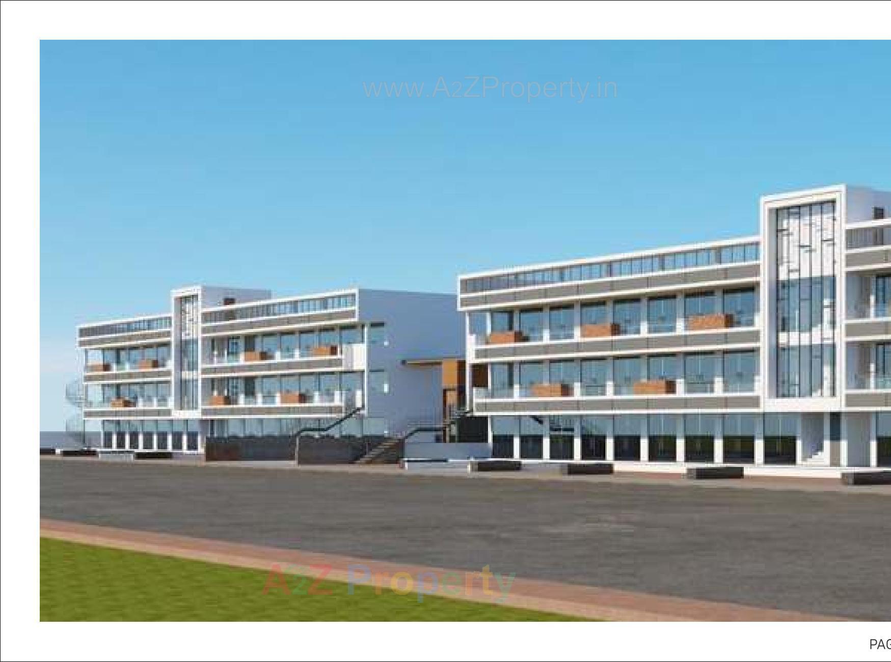 3D Elevation of real estate project Heritage Trade Center located at Opp. Navi School , Kada Road, Visnagar, Mehsana, Gujarat