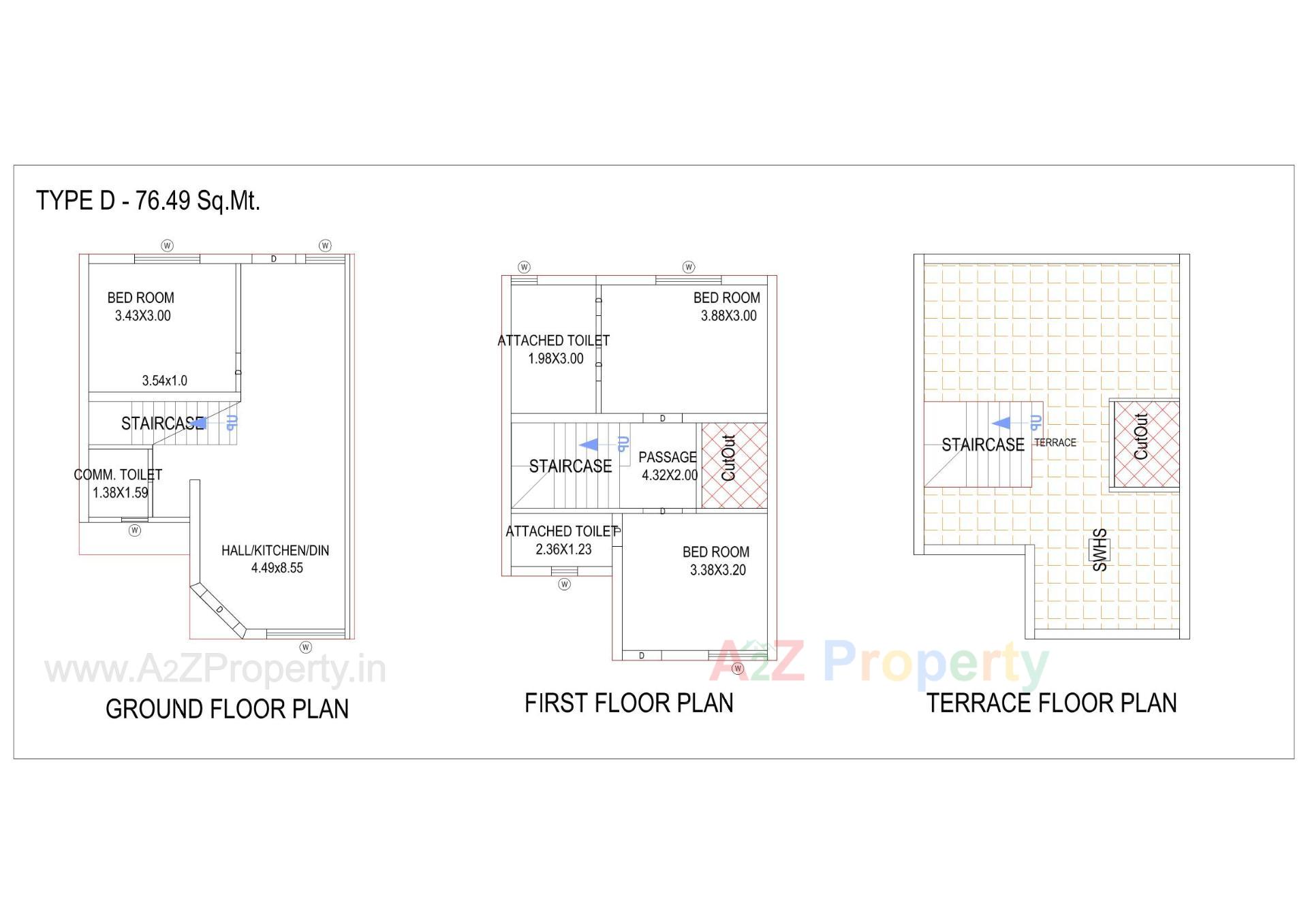 Layout of real estate project Himalaya Villa located at Nagalpur, Mehsana, Gujarat
