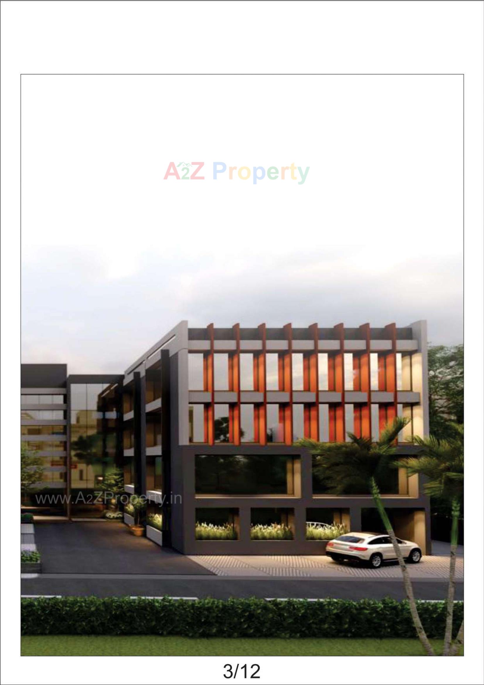 3D Elevation of real estate project Iconic Hub located at Mahesana, Mehsana, Gujarat