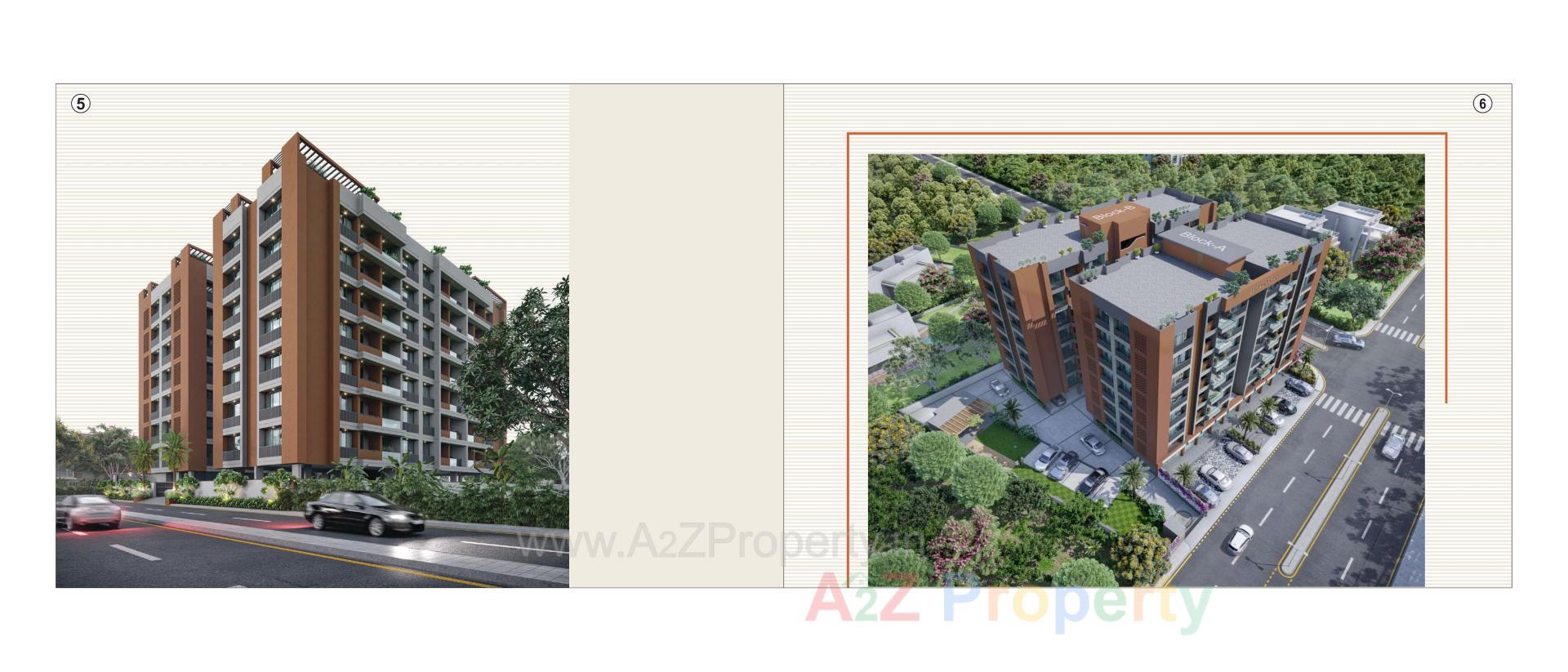 3D Elevation of real estate project Jay Vinayak Heights One located at Kadi, Mehsana, Gujarat