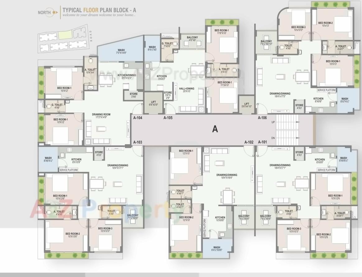 Layout of real estate project Kama Height located at Nagalpur, Mehsana, Gujarat