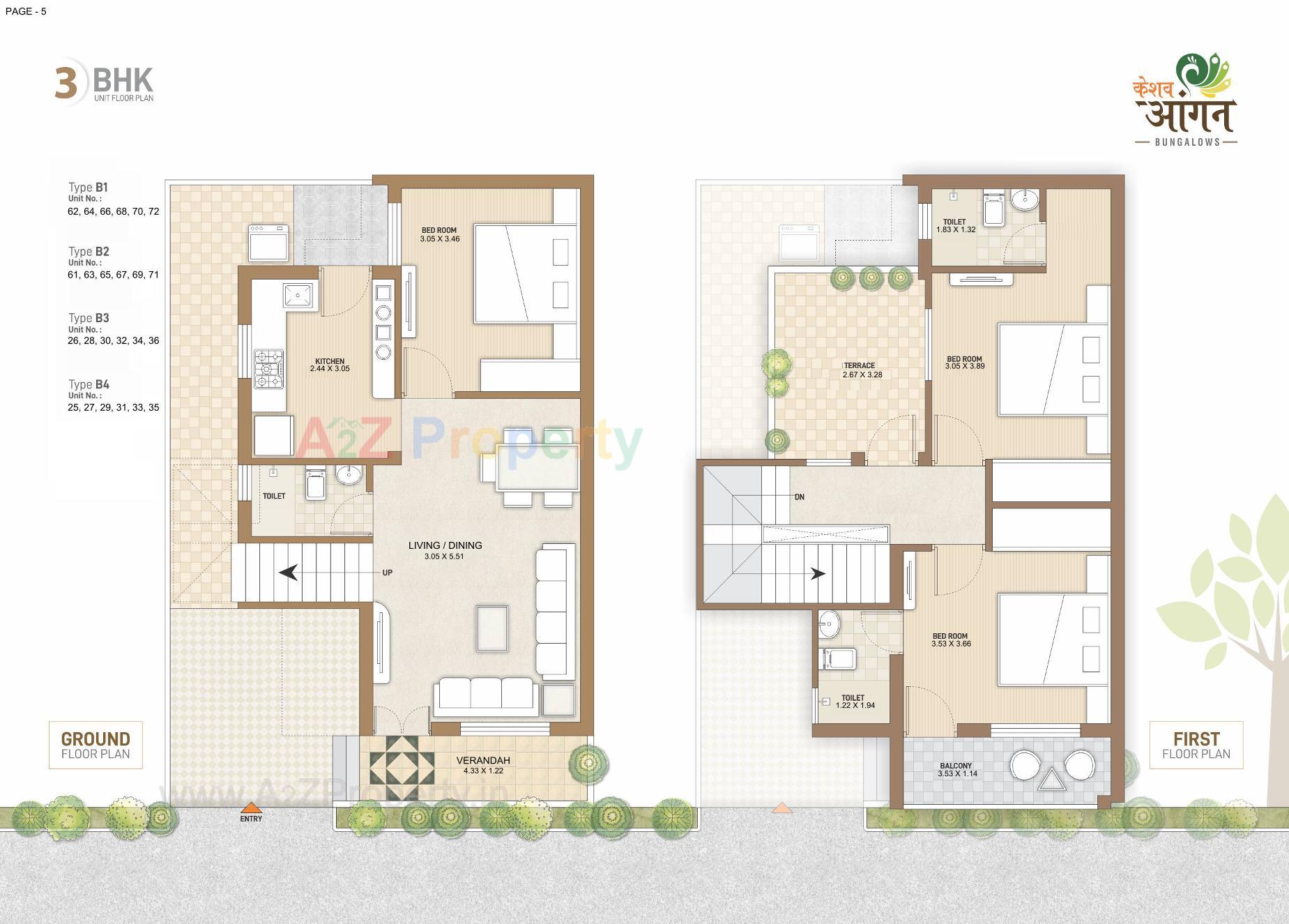 Layout of real estate project Keshav Aangan located at Mahesana, Mehsana, Gujarat
