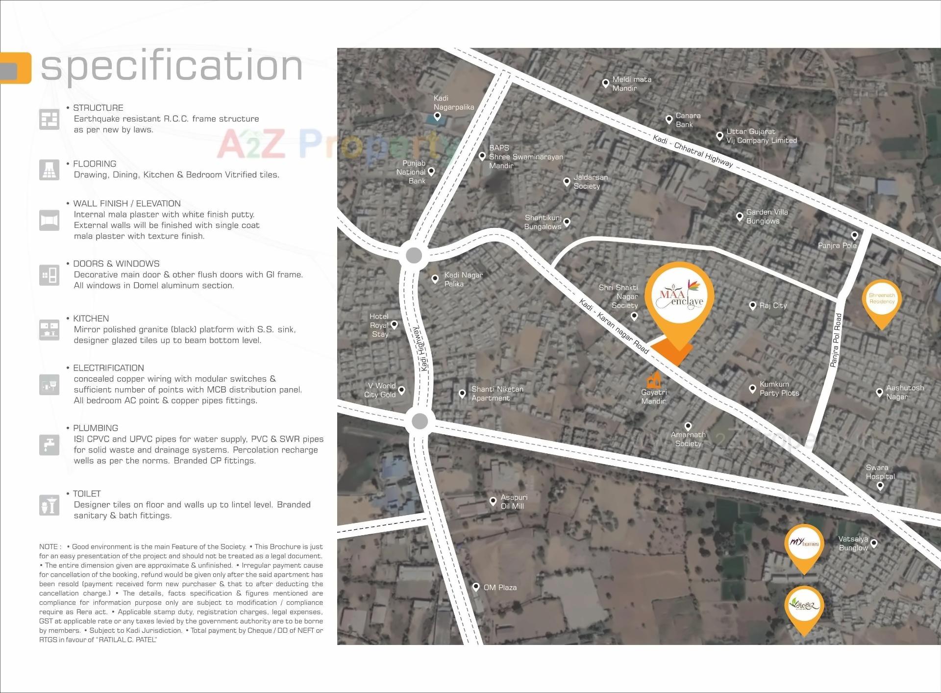  of real estate project Maa Enclave located at Kadi, Mehsana, Gujarat