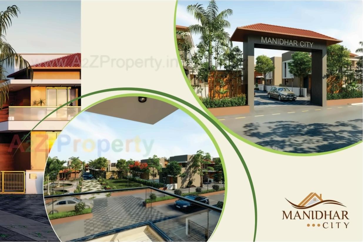 3D Elevation of real estate project Manidhar City located at Nagalpur, Mehsana, Gujarat