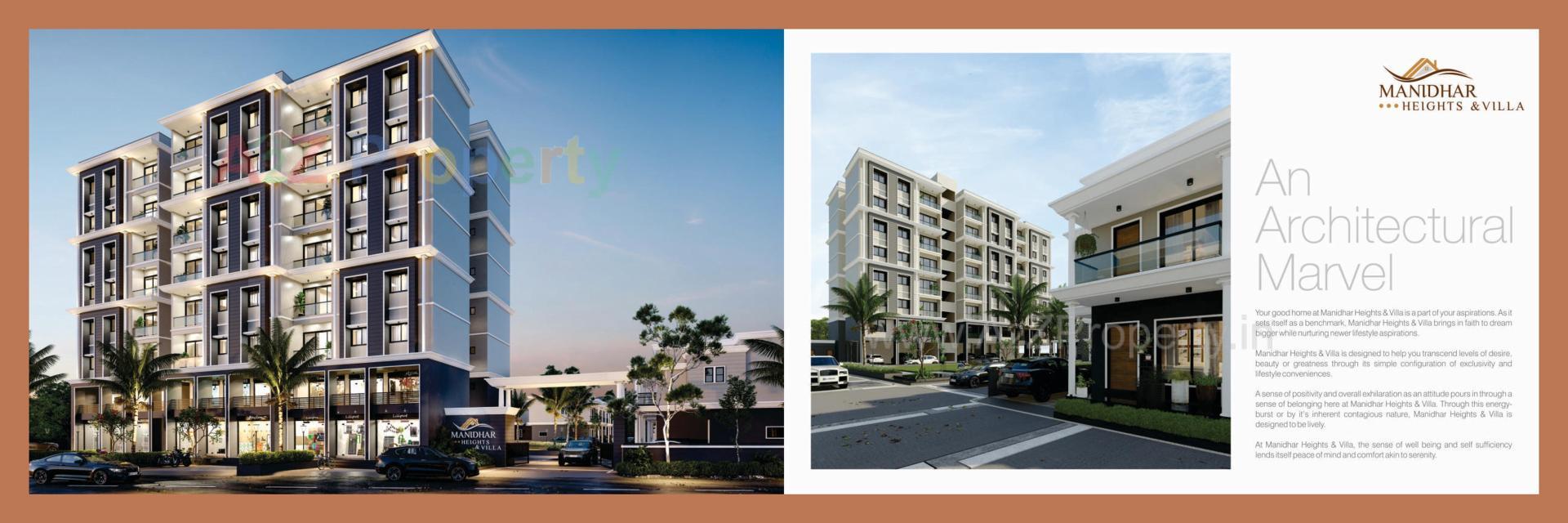 3D Elevation of real estate project Manidhar Heights   Villa located at Mahesana, Mehsana, Gujarat