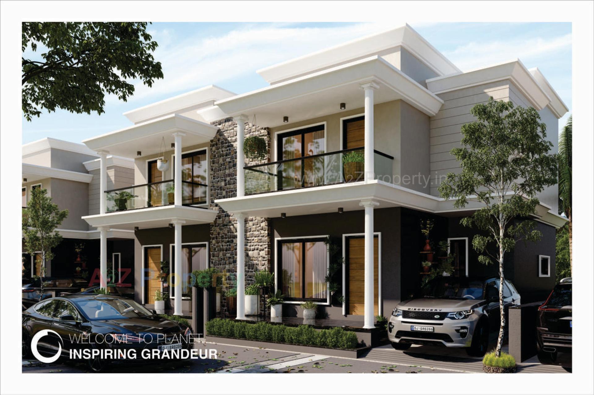 3D Elevation of real estate project Manidhar Heights   Villa located at Mahesana, Mehsana, Gujarat