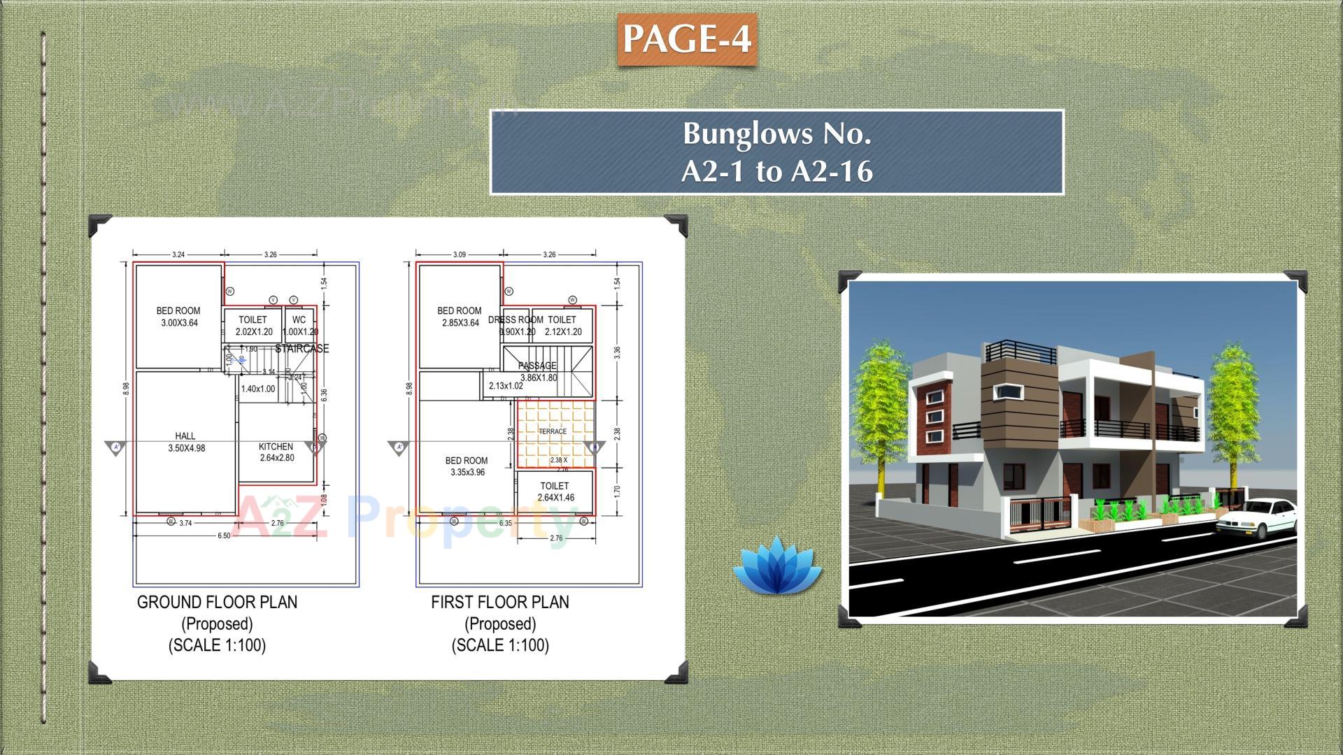 Layout of real estate project Matru Shakti located at Kadi, Mehsana, Gujarat
