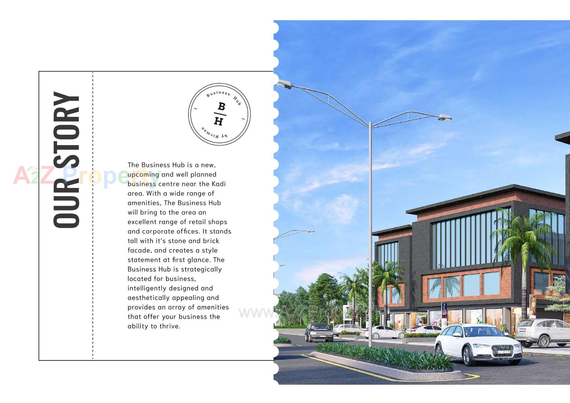 3D Elevation of real estate project Nirman The Bussiness Hub located at Mehsana, Mehsana, Gujarat