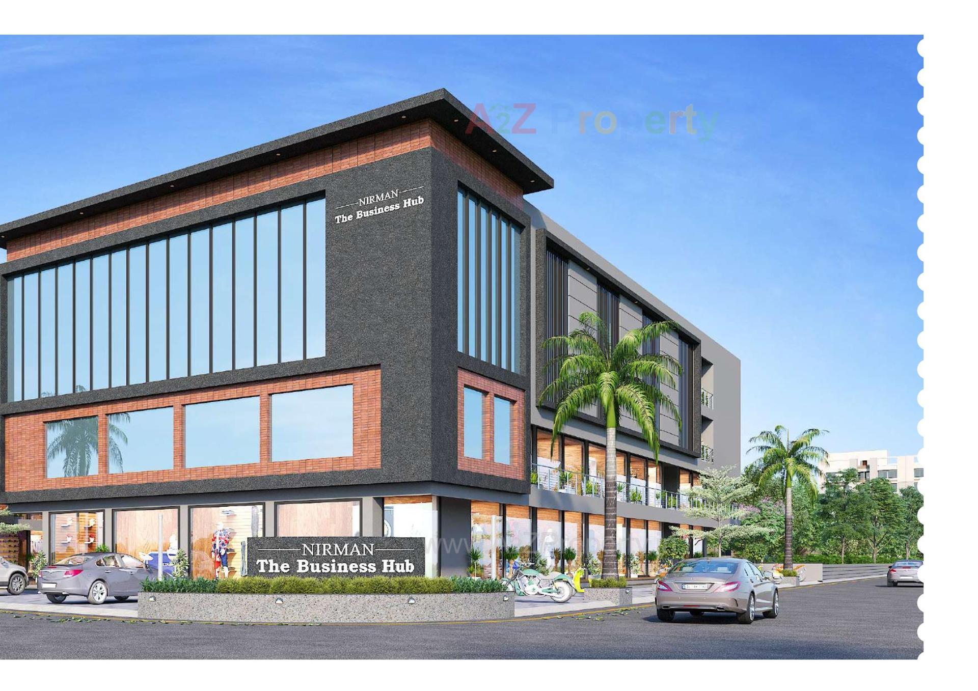 3D Elevation of real estate project Nirman The Bussiness Hub located at Mehsana, Mehsana, Gujarat