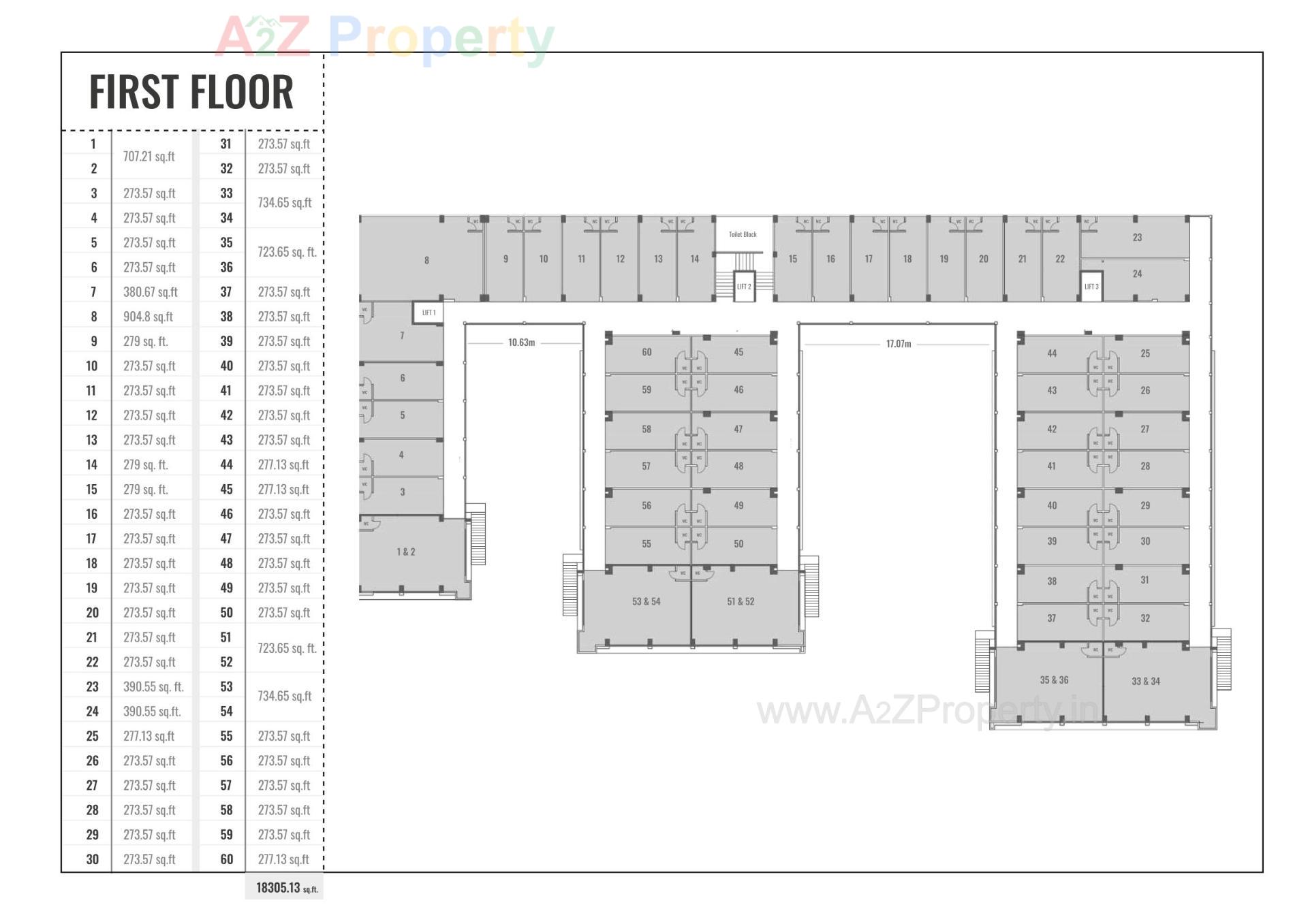 Layout of real estate project Nirman The Bussiness Hub located at Mehsana, Mehsana, Gujarat