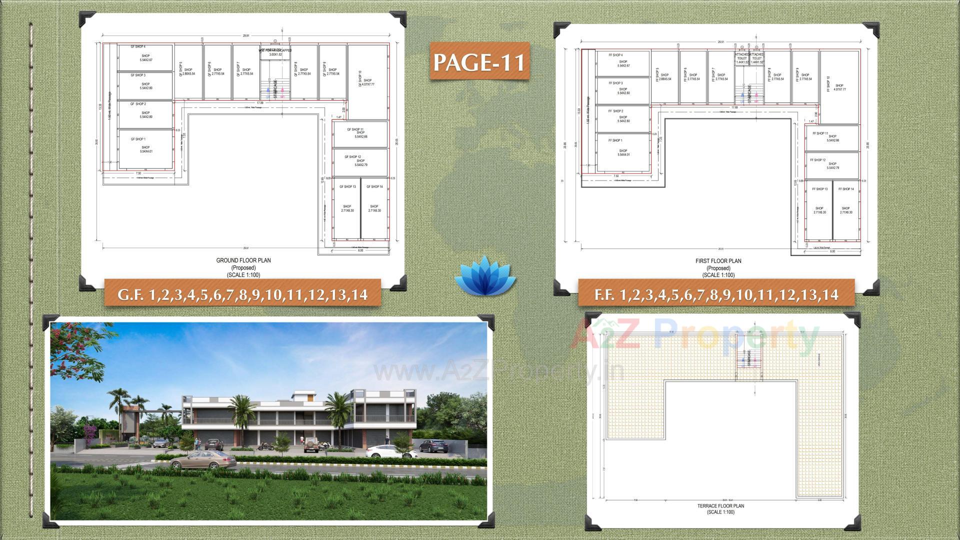 Layout of real estate project Paradise Enclave located at Kadi, Mehsana, Gujarat