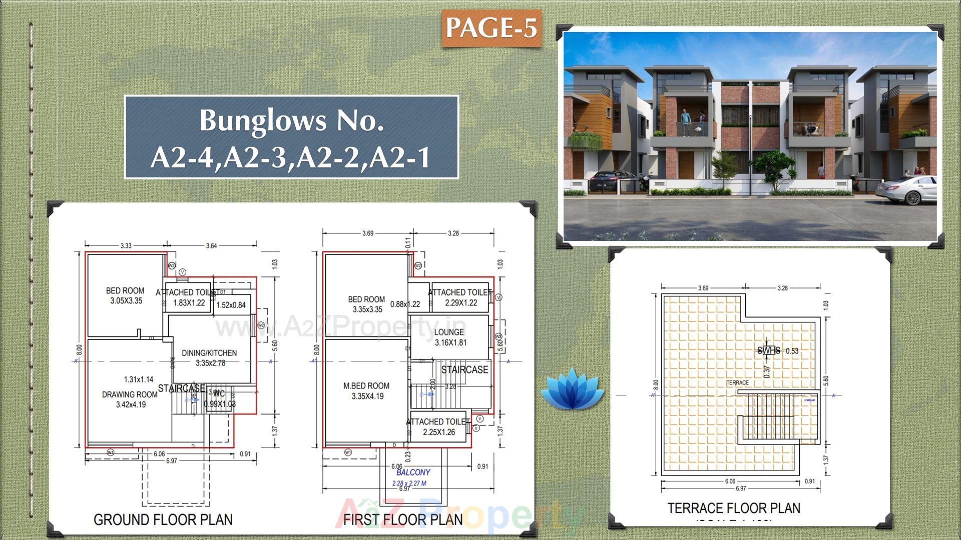 Layout of real estate project Paradise Enclave located at Kadi, Mehsana, Gujarat