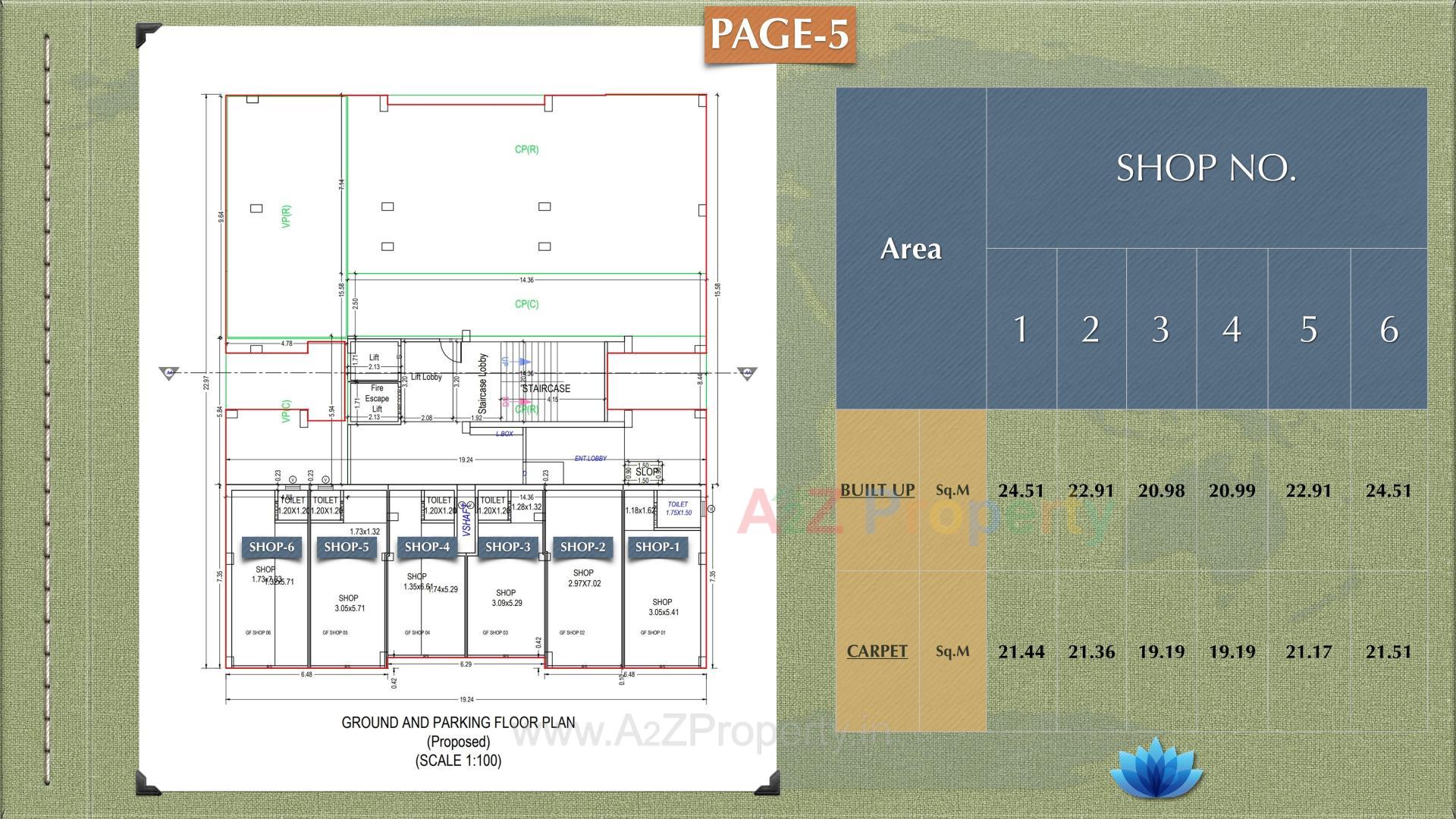 Layout of real estate project Paradise Heights located at Kadi, Mehsana, Gujarat