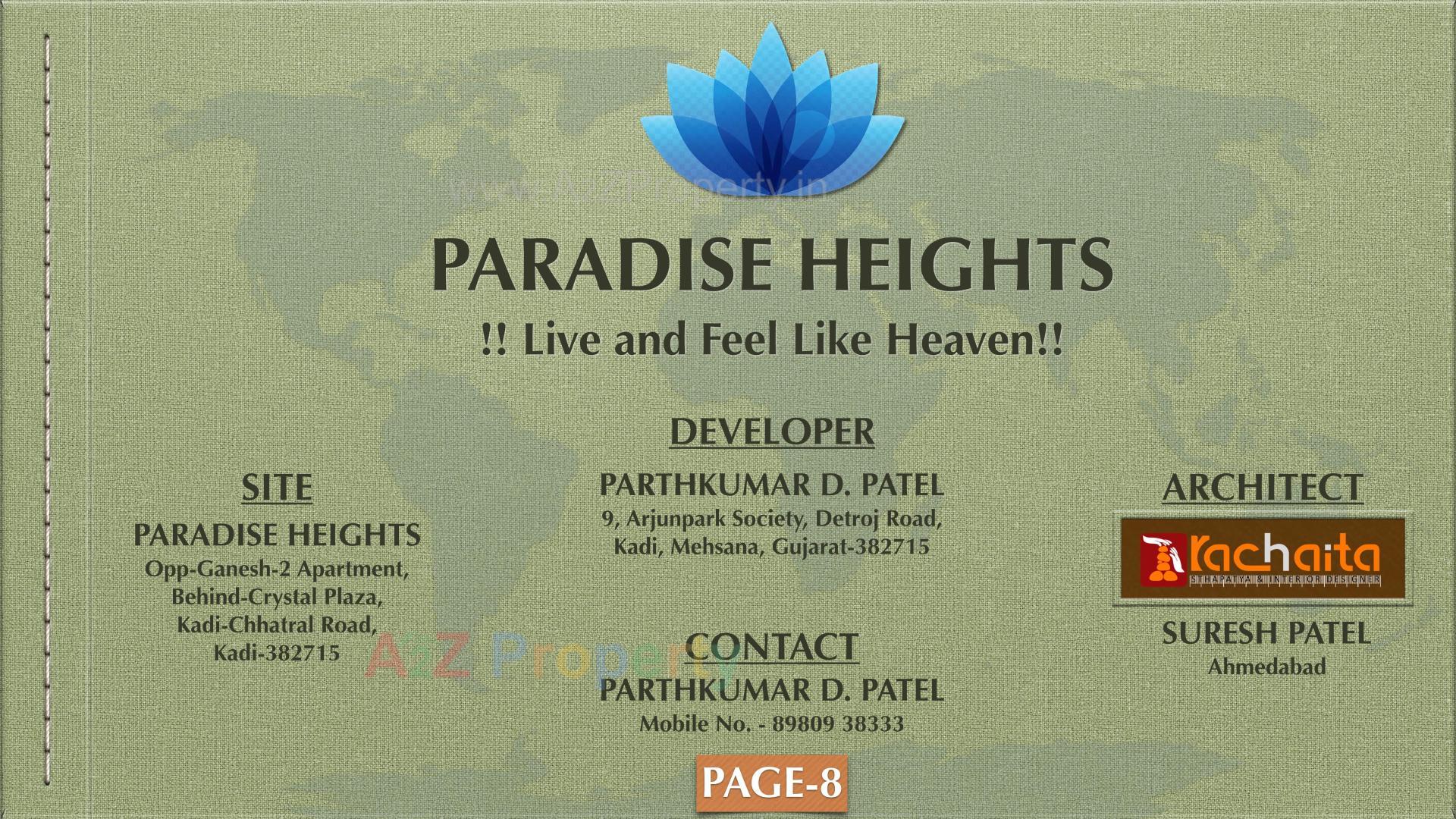  of real estate project Paradise Heights located at Kadi, Mehsana, Gujarat
