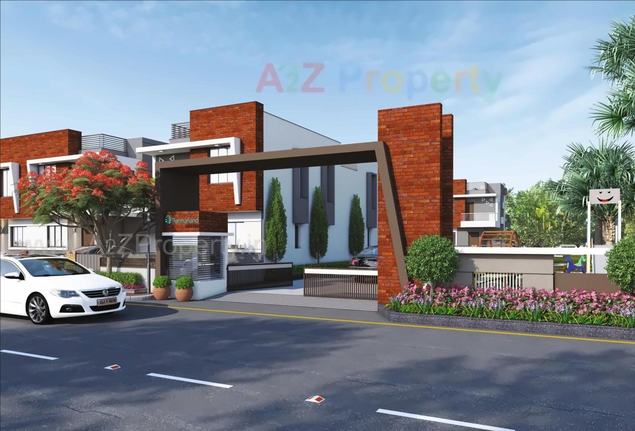 3D Elevation of real estate project Parmanand Greens located at Kadi, Mehsana, Gujarat