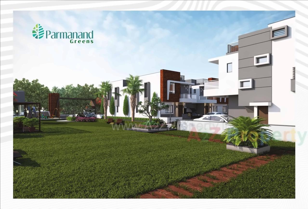 3D Elevation of real estate project Parmanand Greens located at Kadi, Mehsana, Gujarat