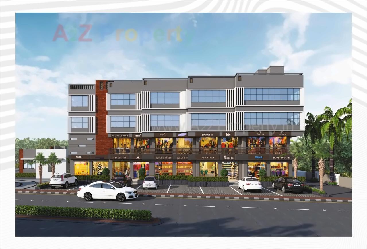 3D Elevation of real estate project Parmanand Greens located at Kadi, Mehsana, Gujarat