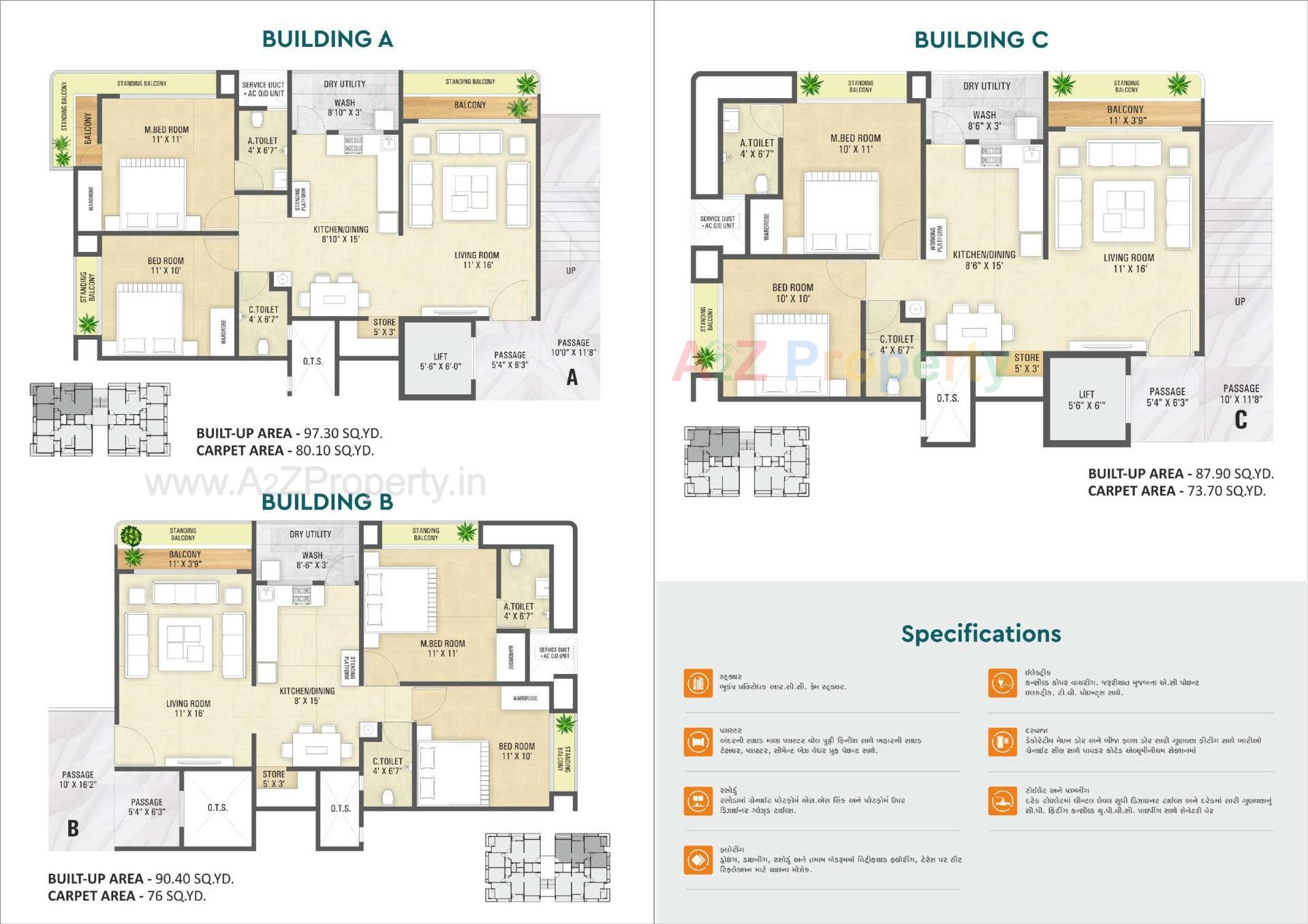 Layout of real estate project Parmanand Parisar located at Kadi, Mehsana, Gujarat