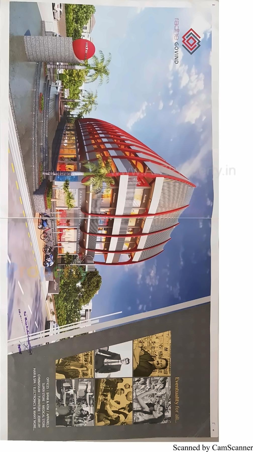 3D Elevation of real estate project Radhe Govind located at Mehsana, Mehsana, Gujarat