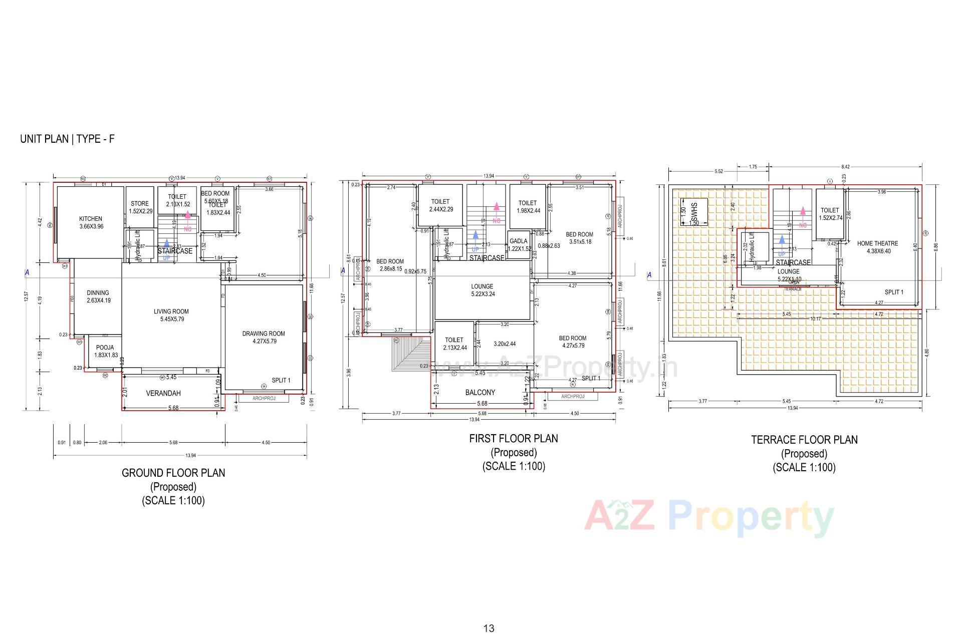 Layout of real estate project Raj Royal located at Kadi, Mehsana, Gujarat