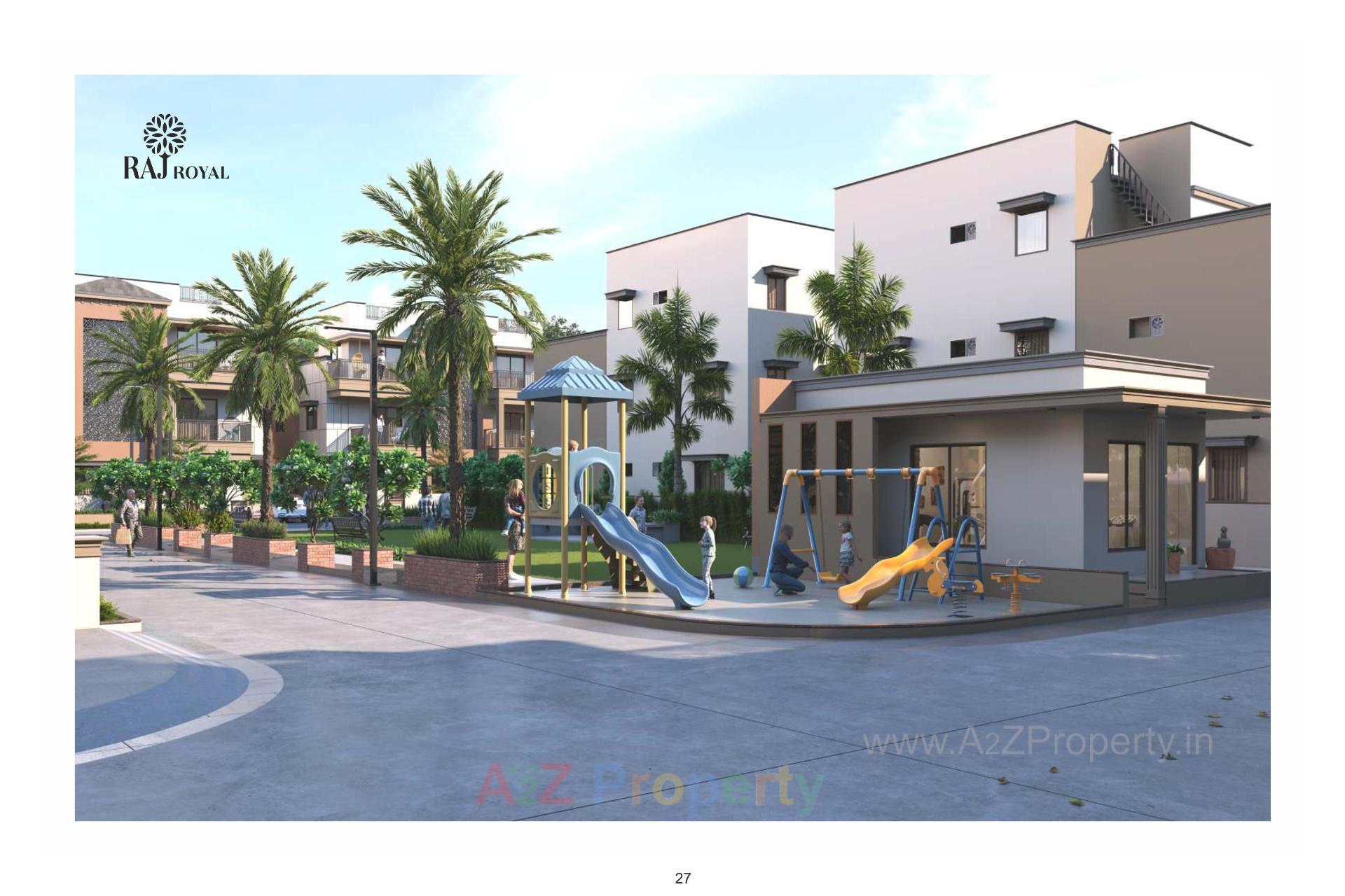 3D Elevation of real estate project Raj Royal located at Kadi, Mehsana, Gujarat