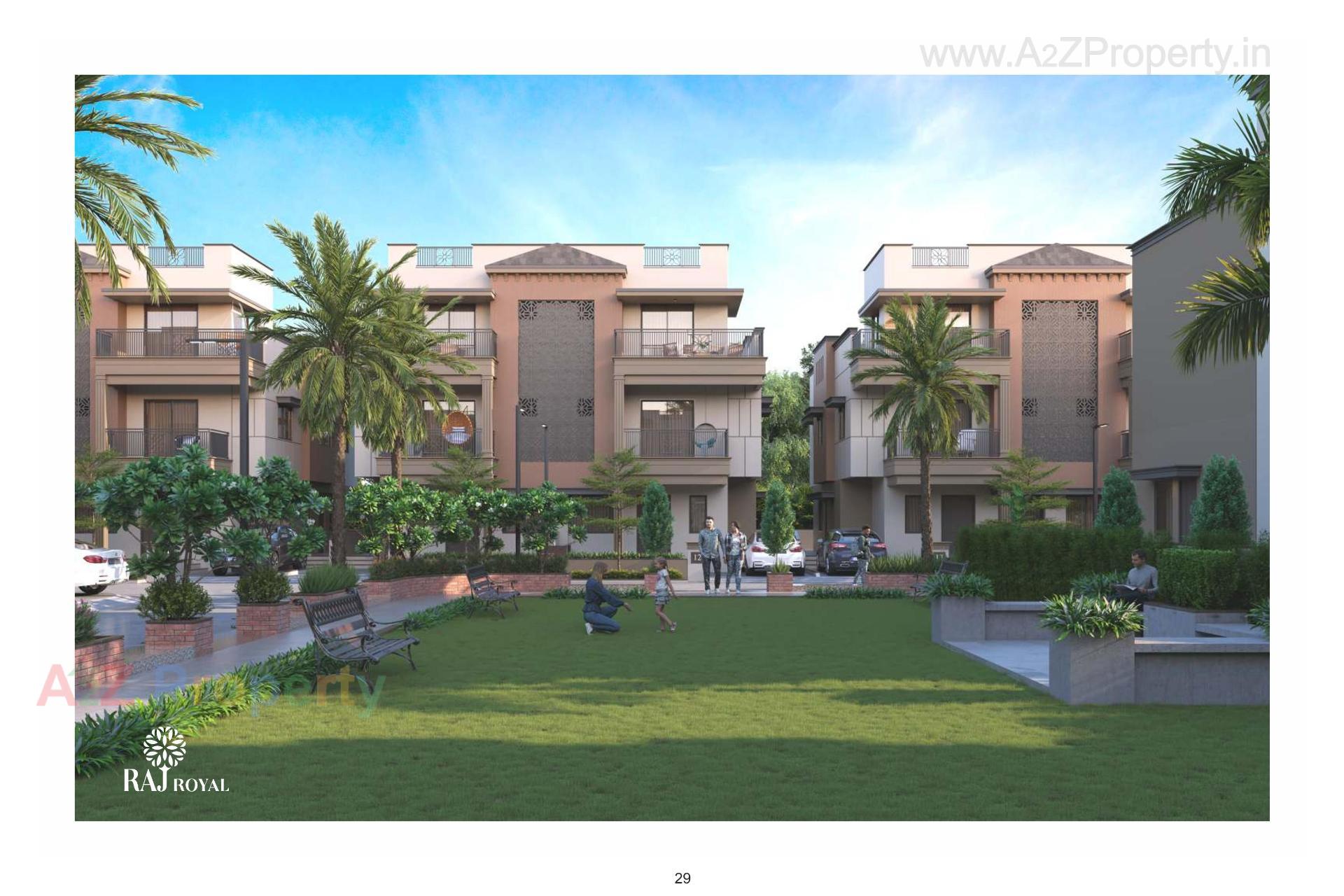 3D Elevation of real estate project Raj Royal located at Kadi, Mehsana, Gujarat