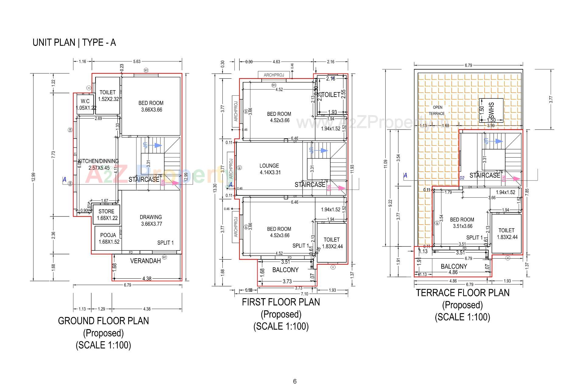 Layout of real estate project Raj Royal located at Kadi, Mehsana, Gujarat