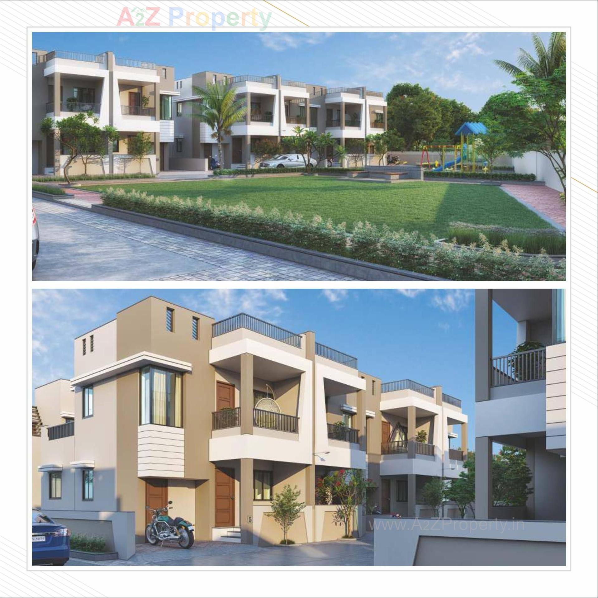 3D Elevation of real estate project Rajeshwary Homes located at Kadi, Mehsana, Gujarat