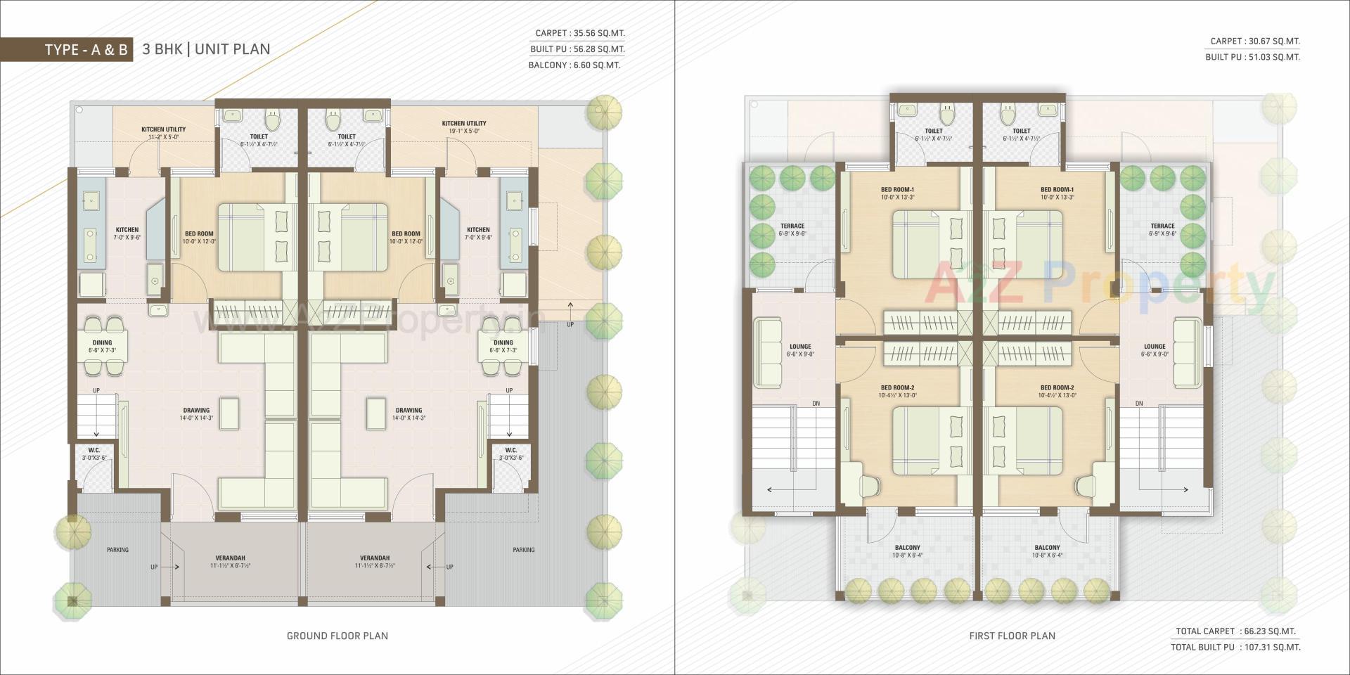 Layout of real estate project Rajeshwary Homes located at Kadi, Mehsana, Gujarat