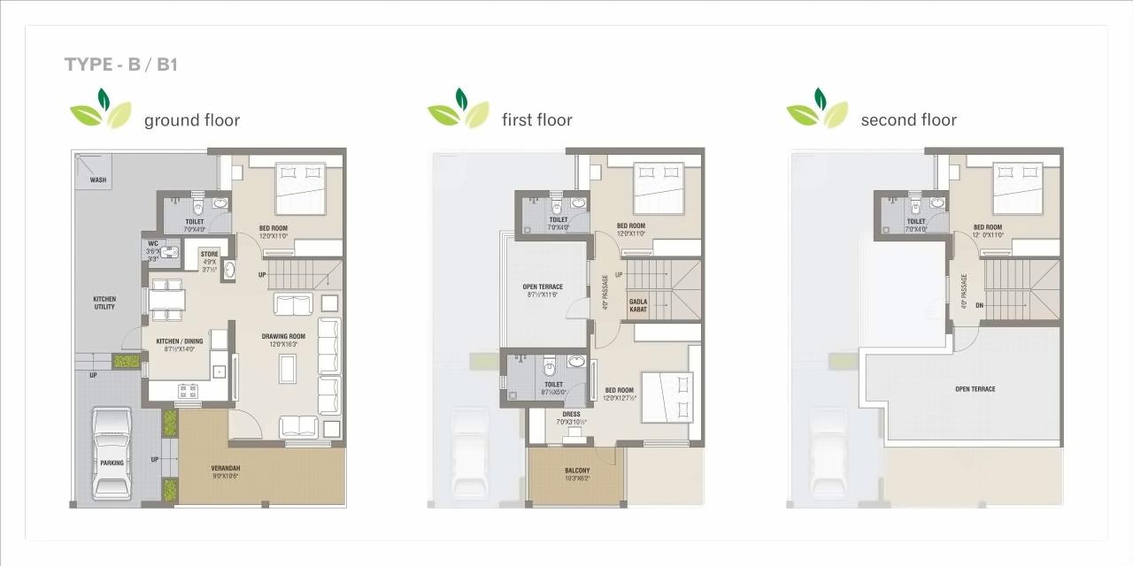 Layout of real estate project Riddhi Siddhi Villa located at Kadi, Mehsana, Gujarat