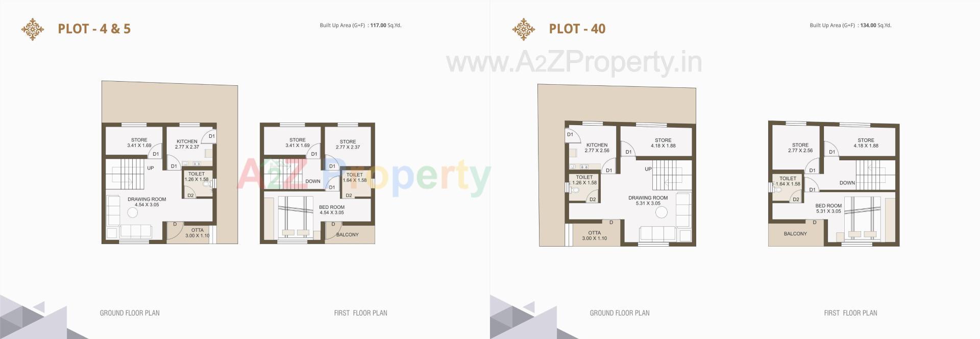 Layout of real estate project Royal Villa located at Mehsana, Mehsana, Gujarat