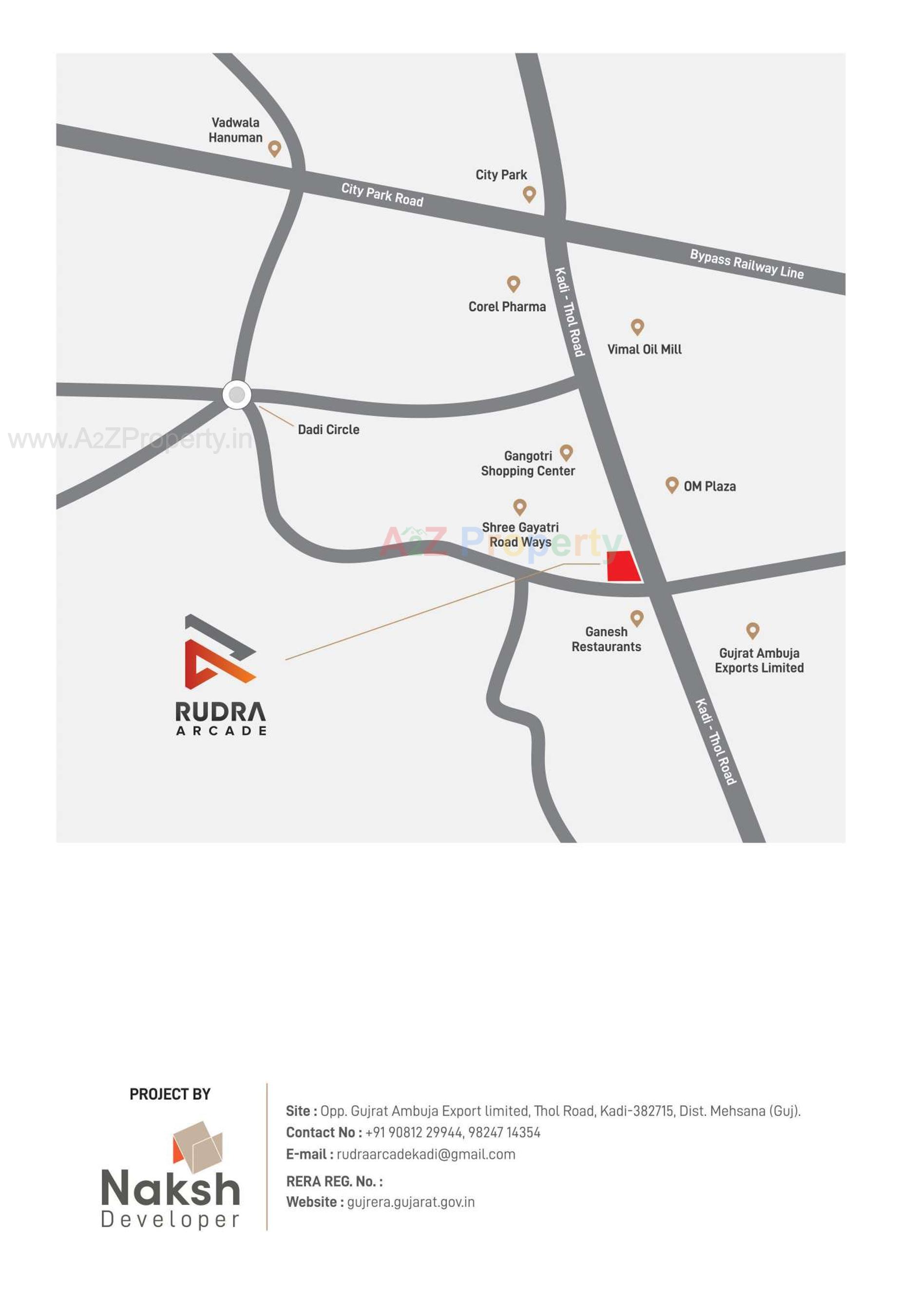  of real estate project Rudra Arcade located at Kadi, Mehsana, Gujarat