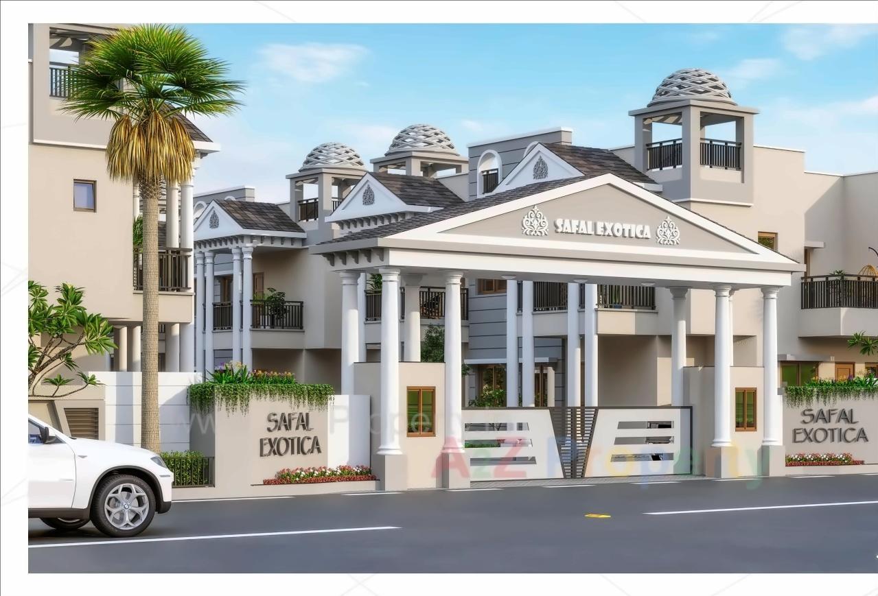 3D Elevation of real estate project Safal Exotica located at Kadi, Mehsana, Gujarat