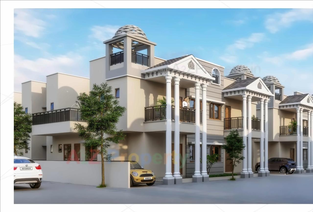 3D Elevation of real estate project Safal Exotica located at Kadi, Mehsana, Gujarat
