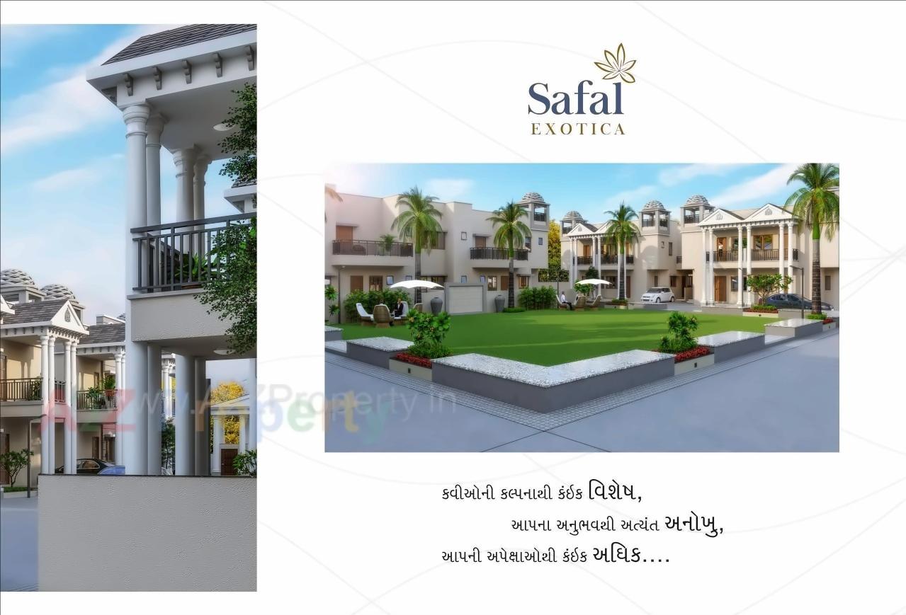 3D Elevation of real estate project Safal Exotica located at Kadi, Mehsana, Gujarat