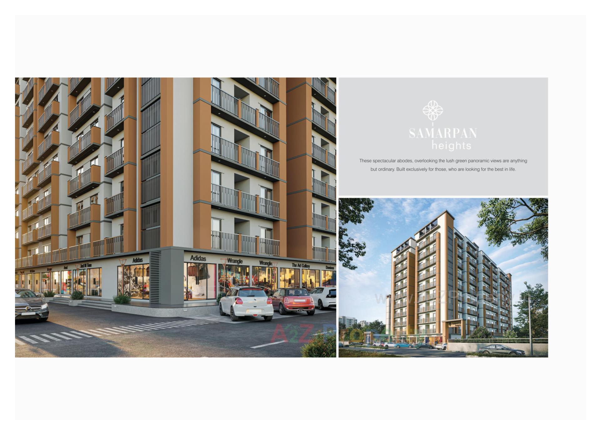 3D Elevation of real estate project Samarpan Heights located at Nagalpur, Mehsana, Gujarat