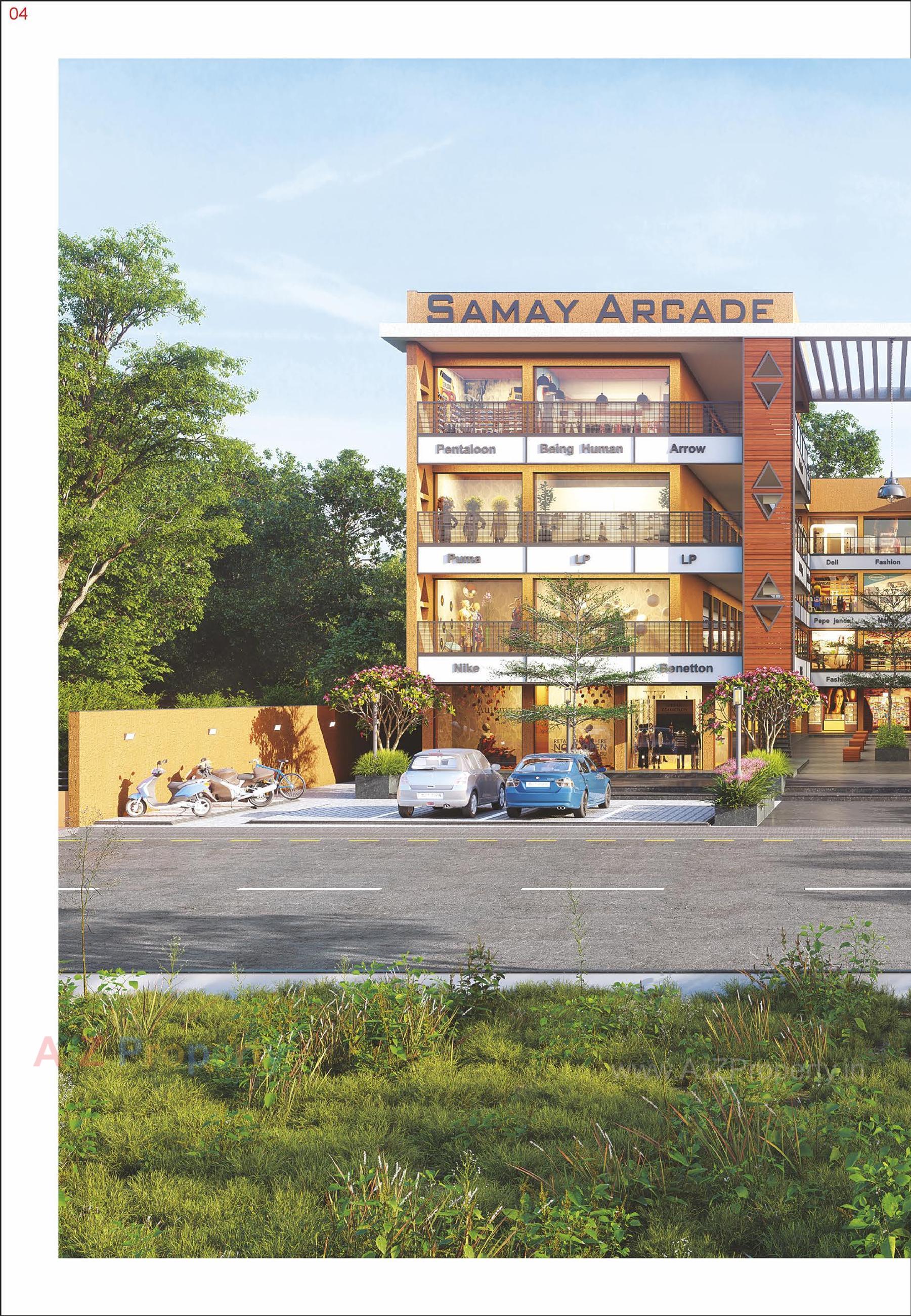 3D Elevation of real estate project Samay Arcade located at Unjha, Mehsana, Gujarat